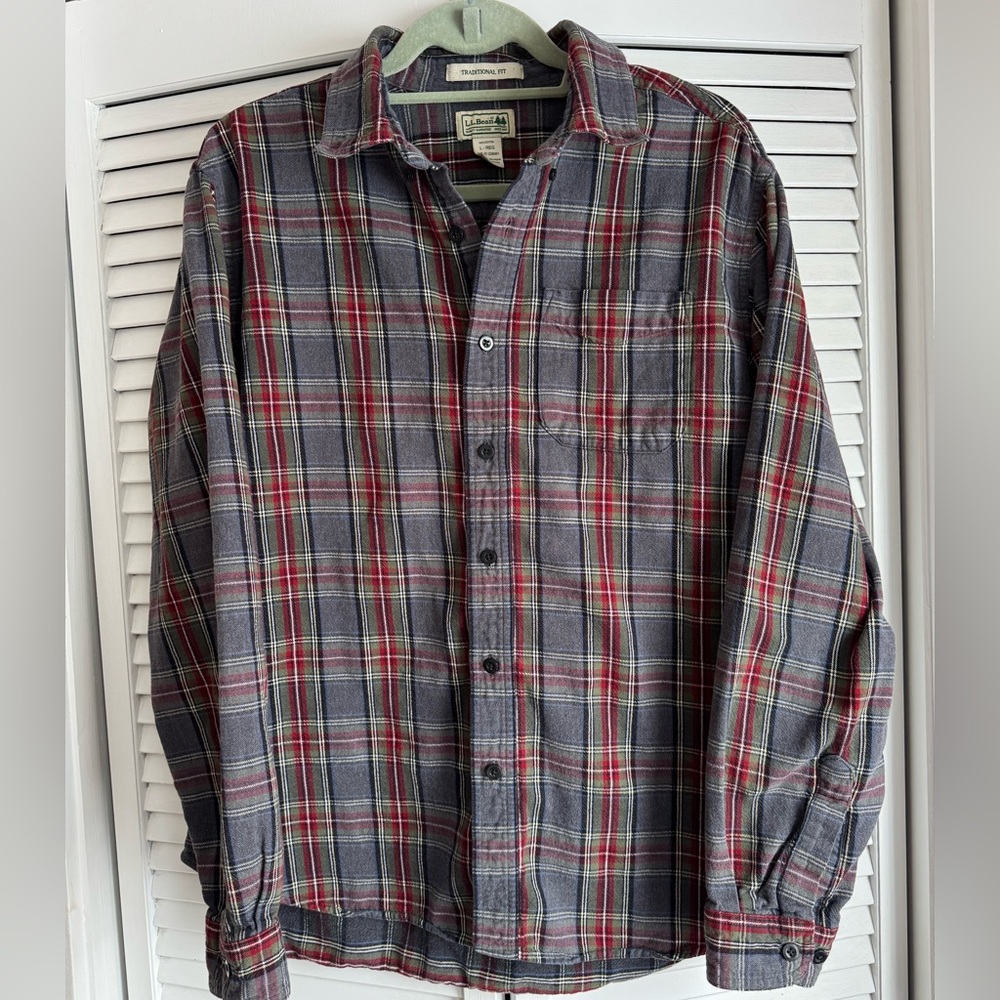 L.L. Bean Traditional Plaid Casual Shirt